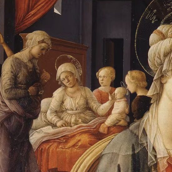 Filippo Lippi, Madonna z Dzieciątkiem i historie z życia św. Anny, sztuka renesansowa, sztuka włoska, niezła sztuka