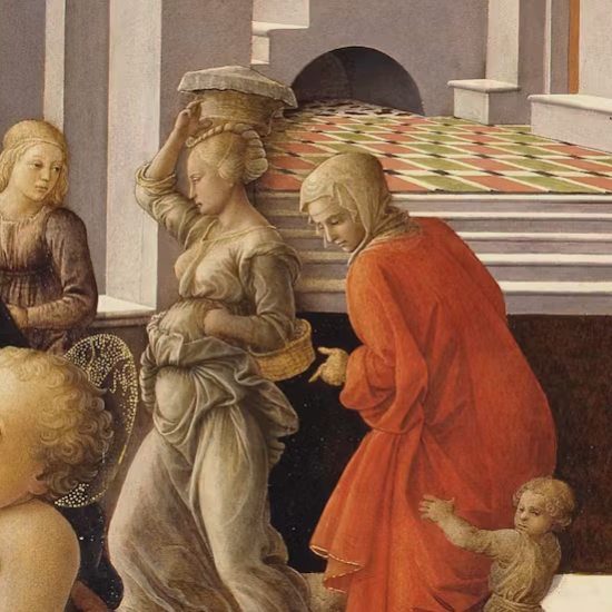 Filippo Lippi, Madonna z Dzieciątkiem i historie z życia św. Anny, sztuka renesansowa, sztuka włoska, niezła sztuka