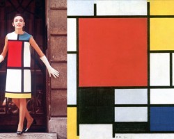 Piet Mondrian, YSL, Yves Saint Laurent, niezła sztuka