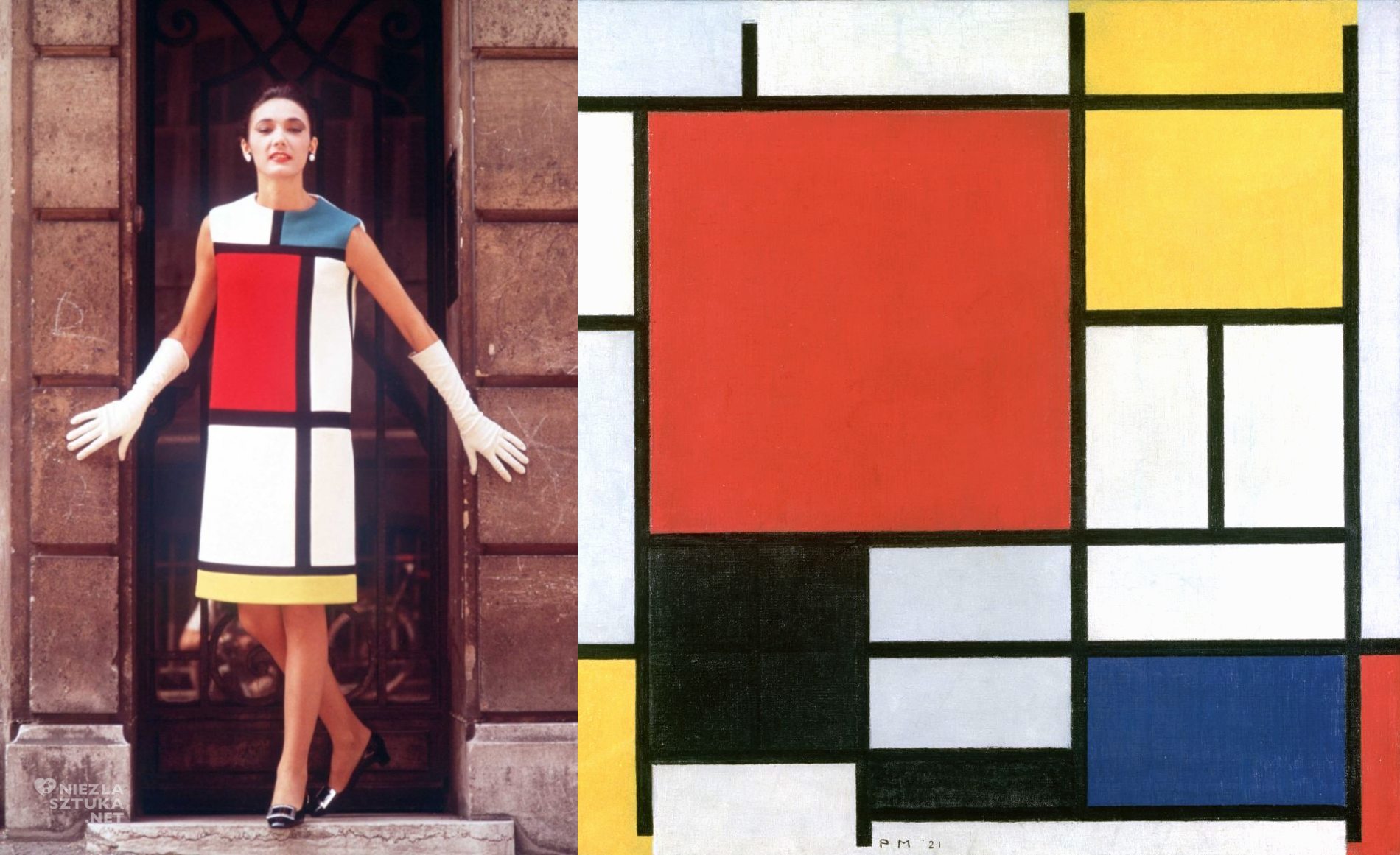 Piet Mondrian, YSL, Yves Saint Laurent, niezła sztuka