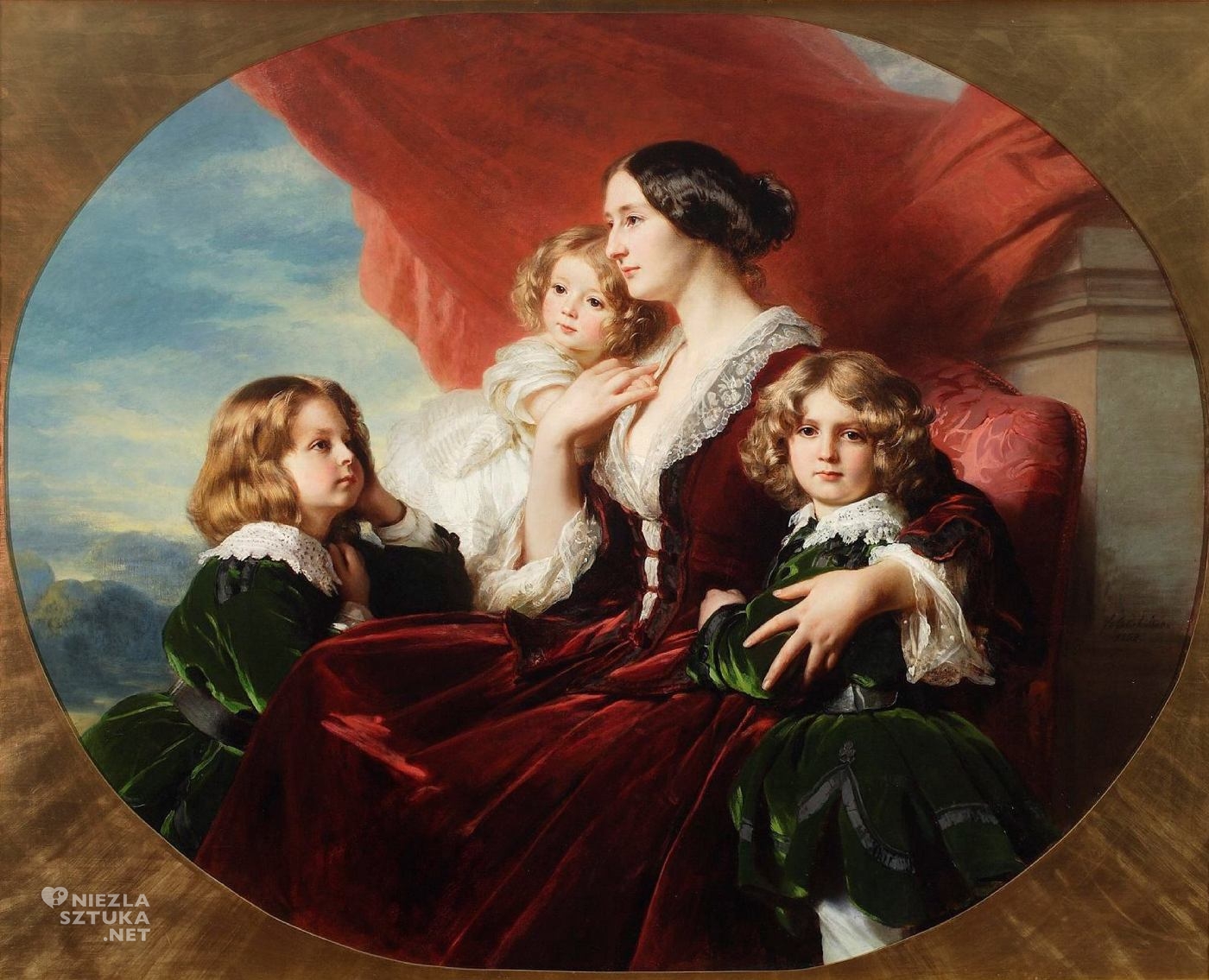 Franz Xaver Winterhalter, Eliza Krasińska z dziećmi, niezła sztuka