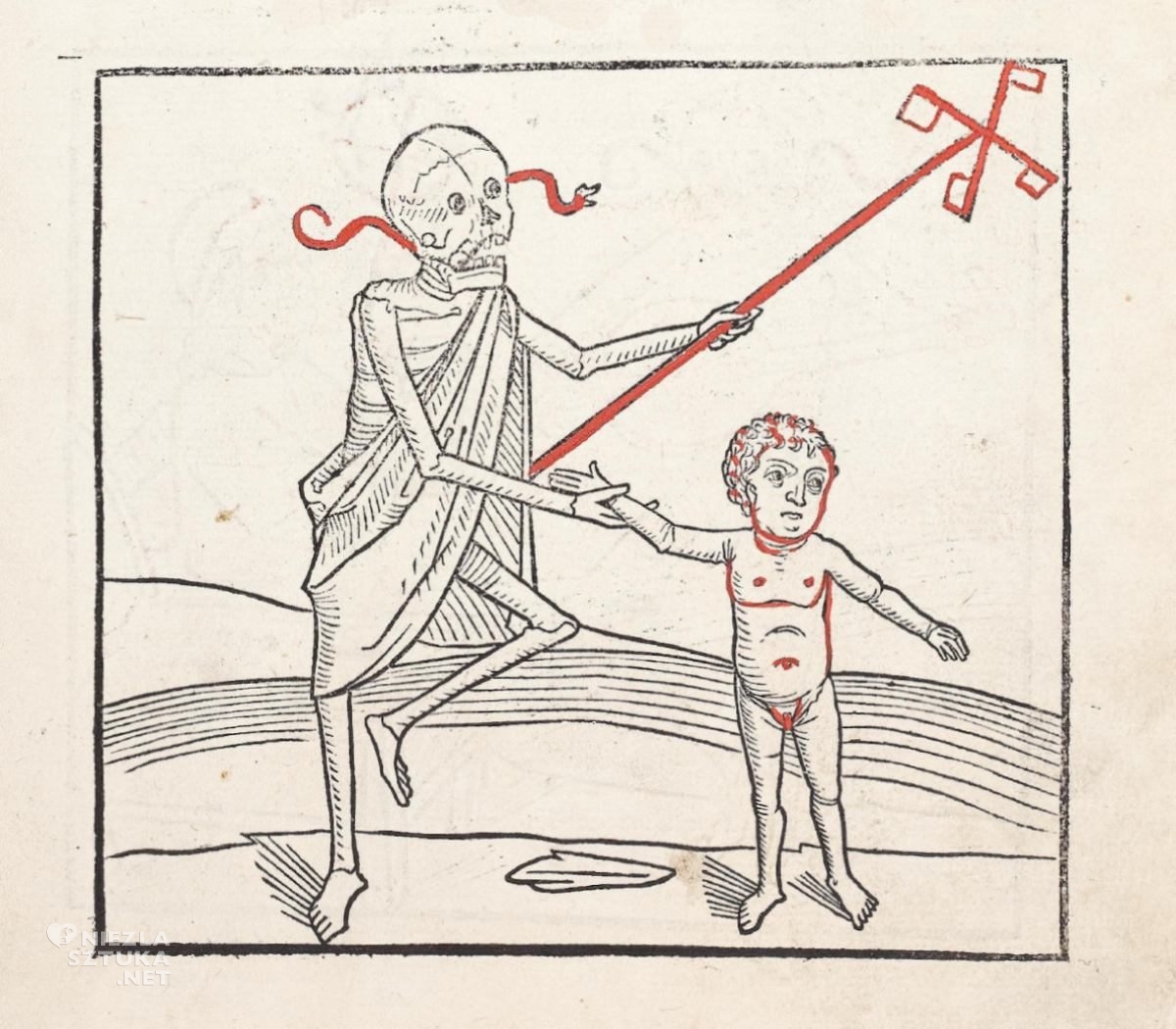 Danse macabre, Taniec śmierci, sztuka religijna, maszynopis, średniowiecze, Niezła Sztuka
