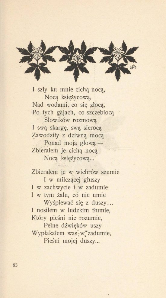 Stanisław Wyspiański, Lucjan Rydel, Biedne pieśni, poezja, poezje, poezye, ilustracja, secesja, młoda polska, Niezła Sztuka