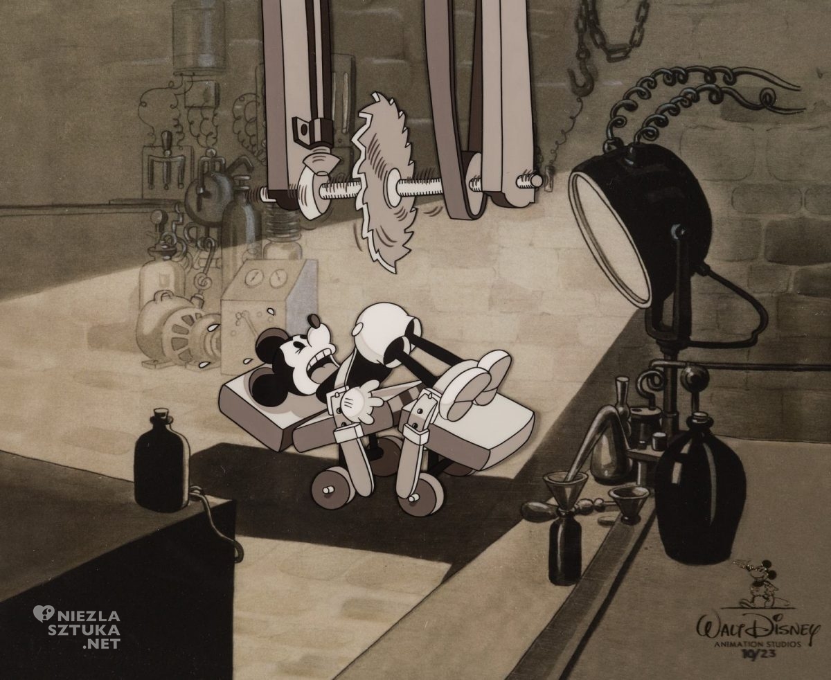 Szalony lekarz, Walt Disney, animacja, Art Babbitt, Dina Dina Gottliebova-Babbitt, czarno-biała animacja, film animowany, Myszka Miki, niezła sztuka
