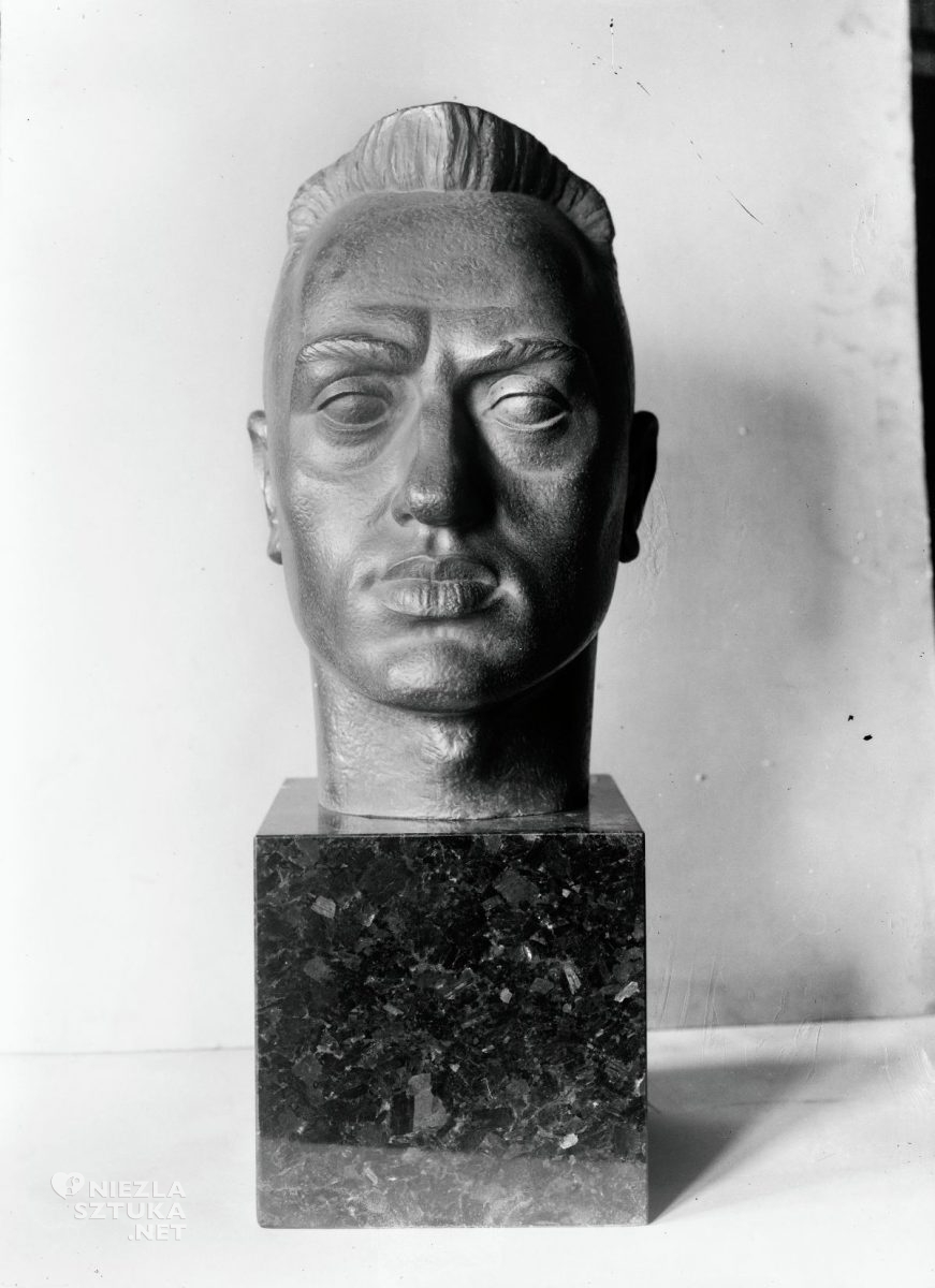 Alfons Karny, Autoportret, rzeźbiarz, rzeźba, Salon listopadowy, Niezła Sztuka