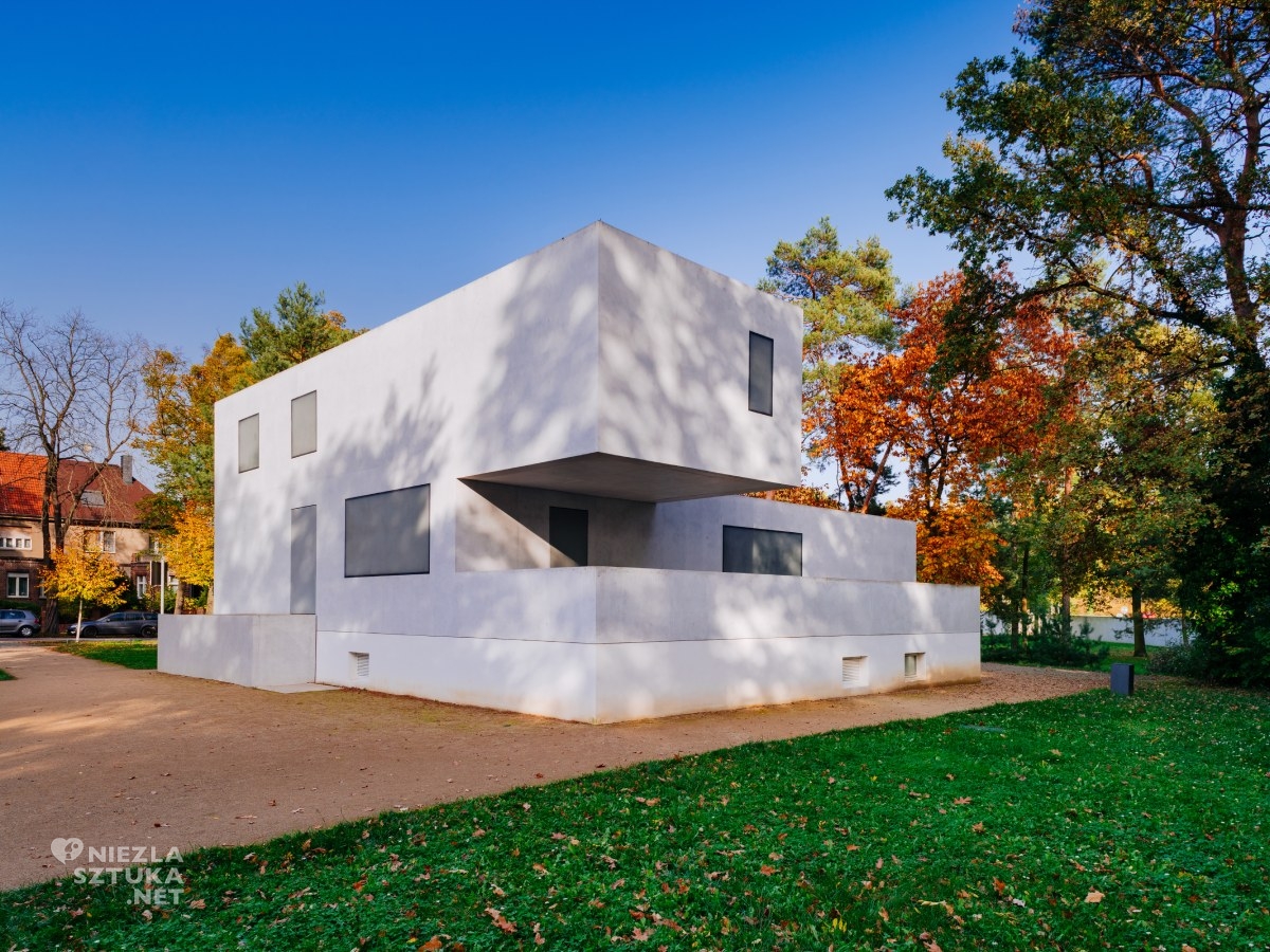 Osiedle Mistrzów w Dessau, Bauhaus, dom w stylu Bauhaus, architektura, sztuka niemiecka, niezła sztuka