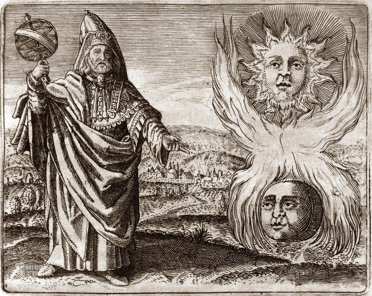 Hermes Trismegistus, Corpus Hermeticum, ilustracja, alchemia, niezła sztuka