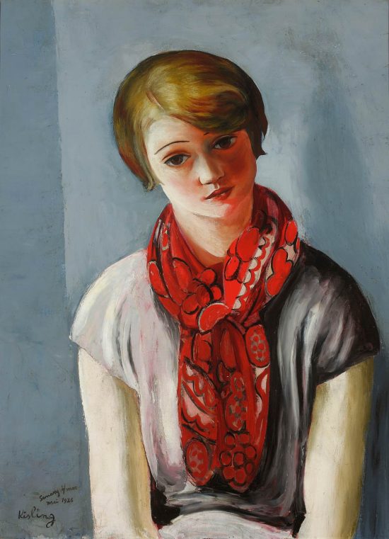 Mojżesz Kisling, Portret młodej dziewczyny, kubizm, portret, malarstwo polskie, malarstwo francuskie, Niezła Sztuka