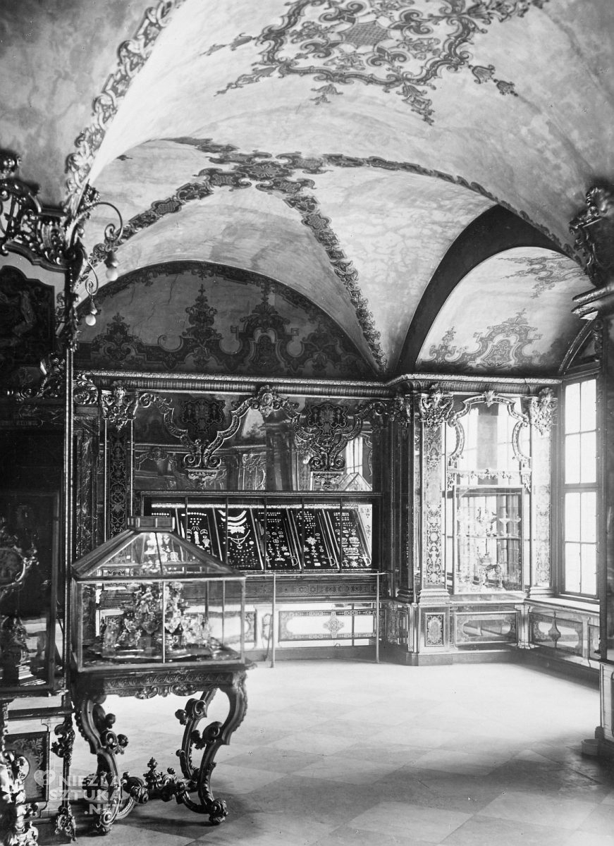 Sala z biżuterią w Zielonym Sklepieniu, fotografia, archiwum, architektura, wnętrza, niezła sztuka