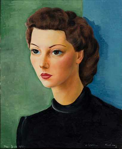 Mojżesz Kisling, Portret Madame A., kubizm, portret, malarstwo polskie, malarstwo francuskie, Niezła Sztuka