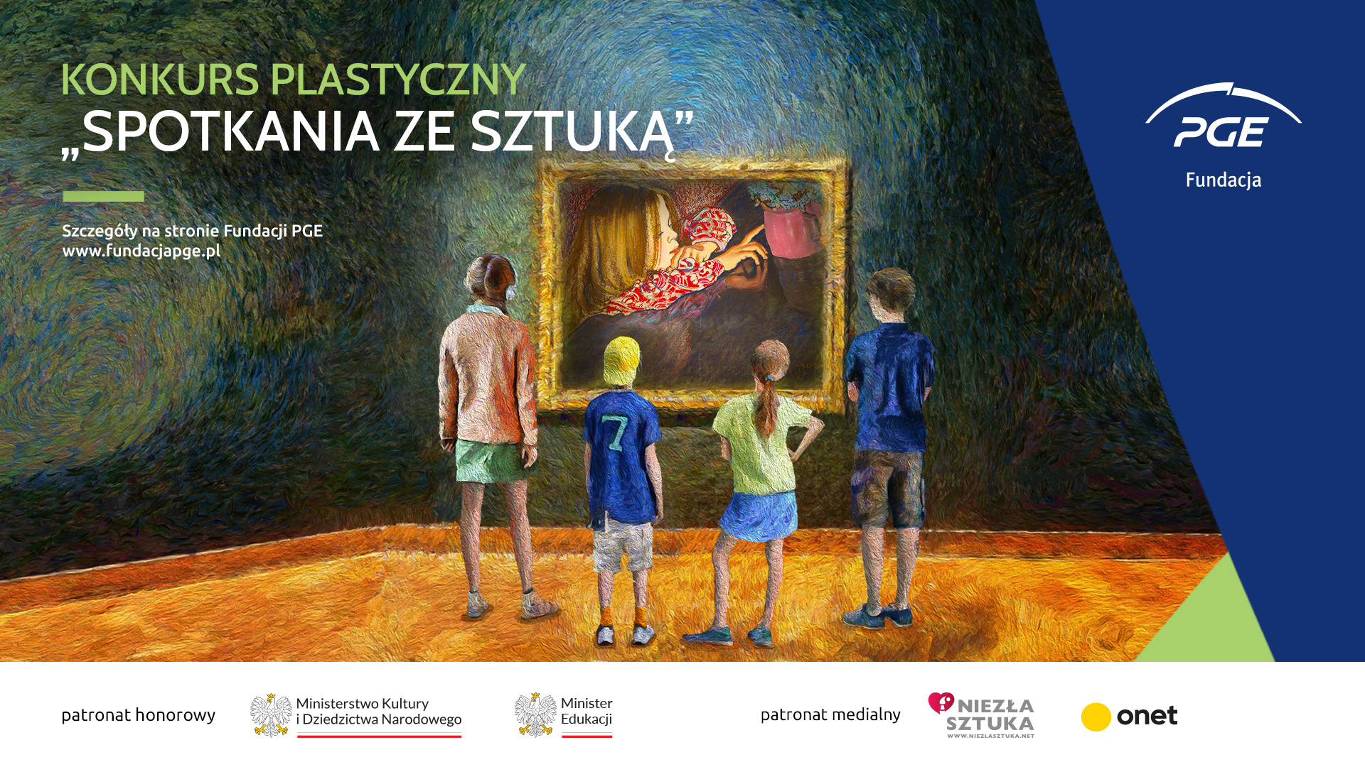 Spotkania ze sztuką, konkurs plastyczny dla uczniów, fundacja PGE, Stanisław Wyspiański, niezła sztuka