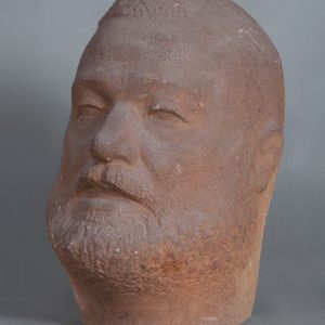 Alfons Karny, Ernest Hemingway, portret, rzeźba, sztuka polska, niezła sztuka