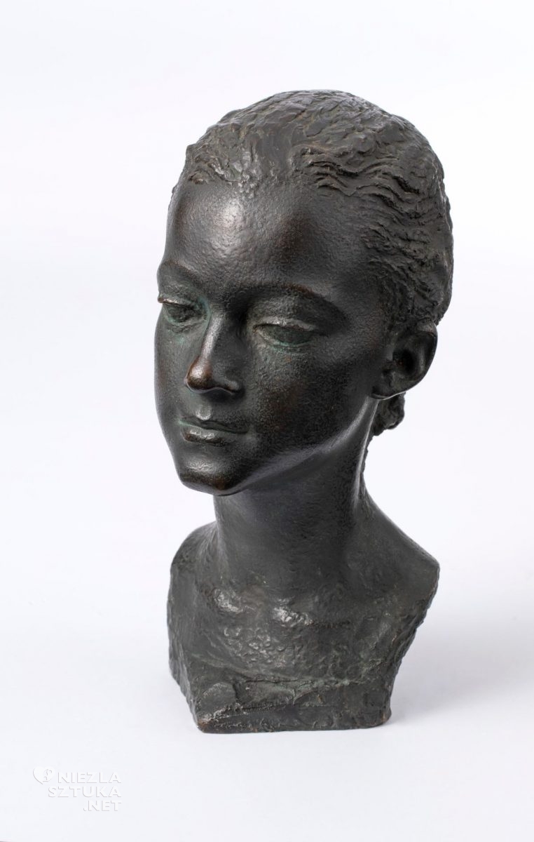 Alfons Karny, Łączniczka Jola, rzeźba, brąz, sztuka polska, muzeum Alfonsa Karnego, niezła sztuka