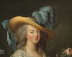 Artysta nieznany według Élisabeth Vigée Le Brun, Maria Antonina, skandaliczny portret, bez gorsetu, kobiety w sztuce, sztuka francuska, niezła sztuka