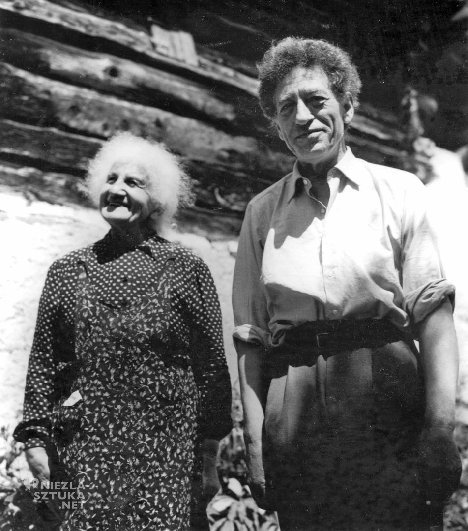 Alberto Giacometti z matką, zdjęcie, archiwum, niezła sztuka