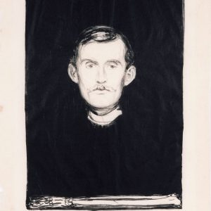 Edvard Munch, Autoportret, litografia, sztuka norweska, niezła sztuka