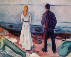 Edvard Munch, Samotni, sztuka norweska, ekspresjonizm, niezła sztuka