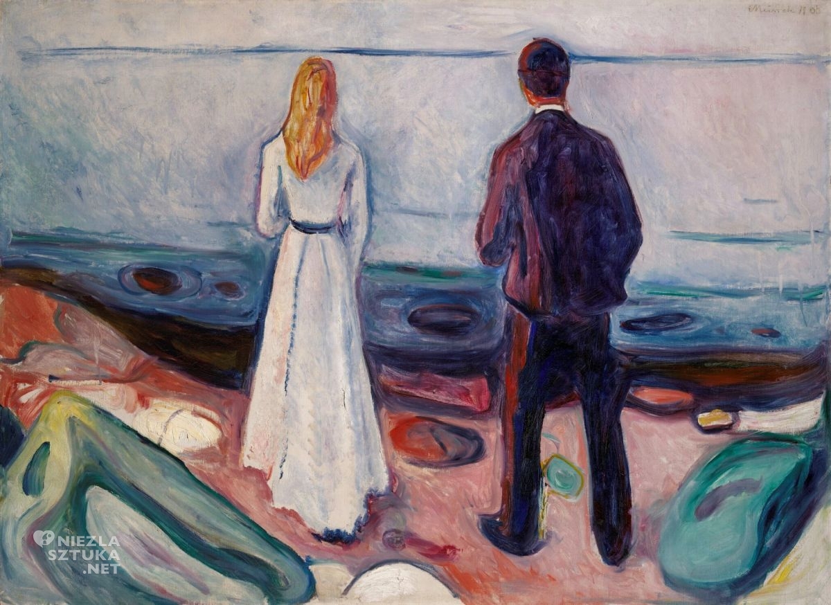 Edvard Munch, Samotni, sztuka norweska, ekspresjonizm, niezła sztuka