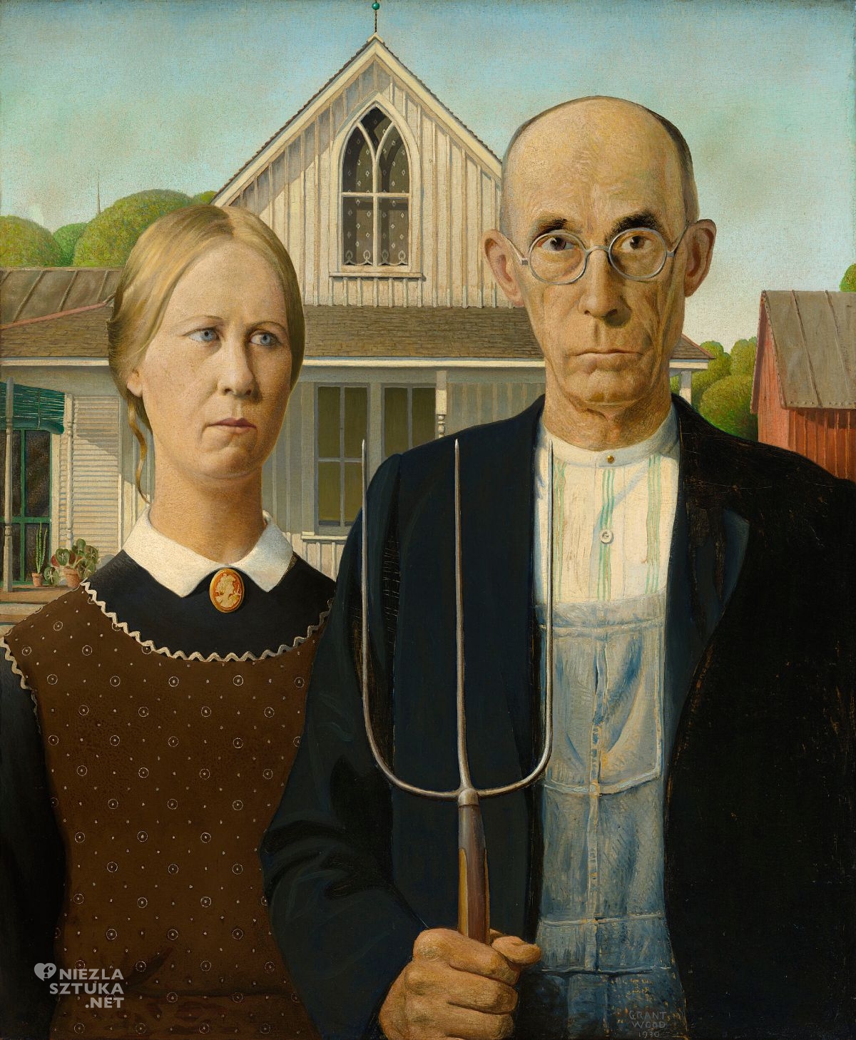 Grant WoodAmerican Gothic, sztuka amerykańska, Niezła Sztuka