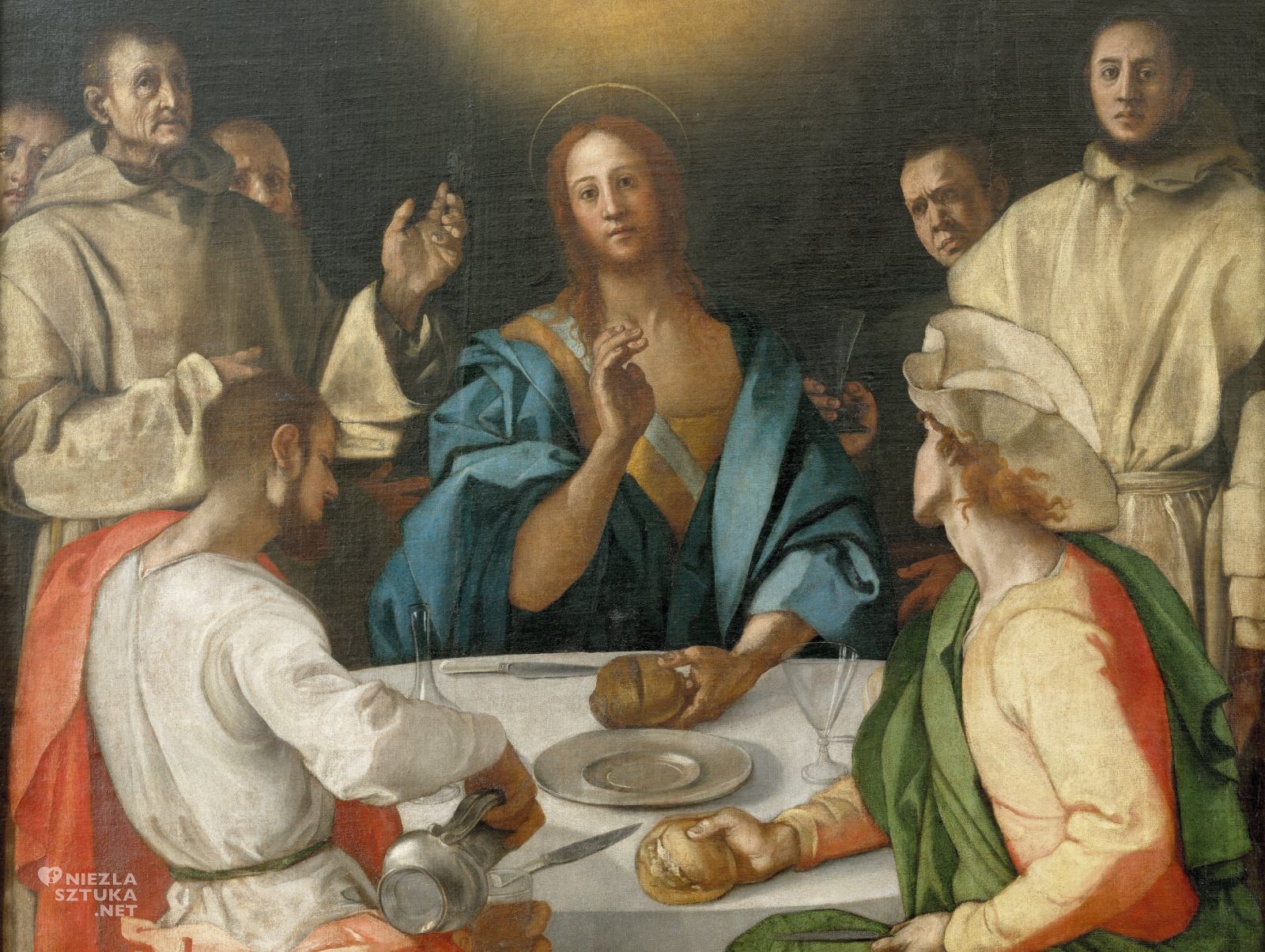 Jacopo Carucci zwany Pontormo, Wieczerza w Emaus, motywy religijne, sztuka włoska, niezła sztuka