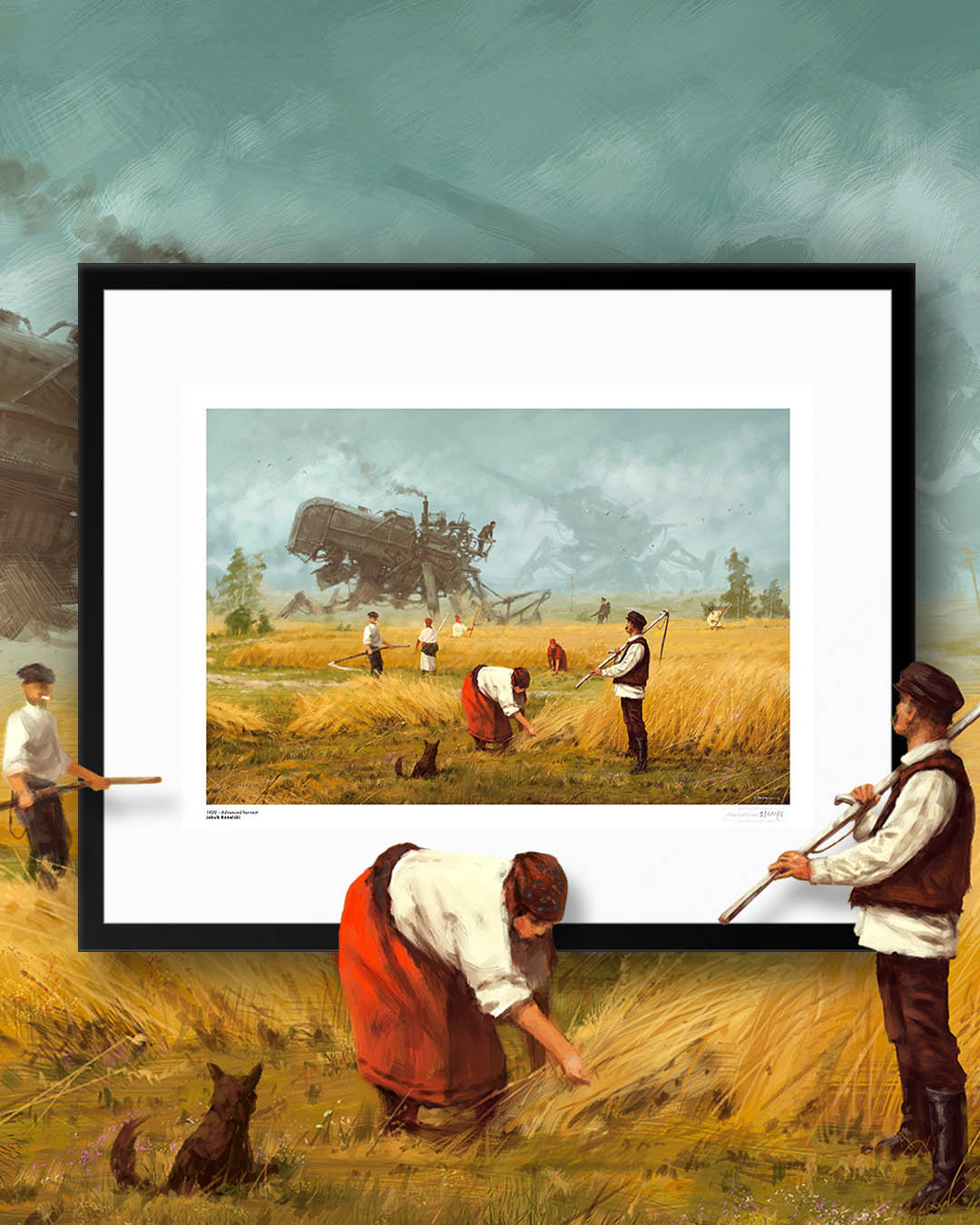 Print obrazu Jakuba Różalskiego 1920 – Advanced harvest, fot. FineArtPrints, Joanna Karpowicz, prezentownk, pomysl na prezent, niezła sztuka