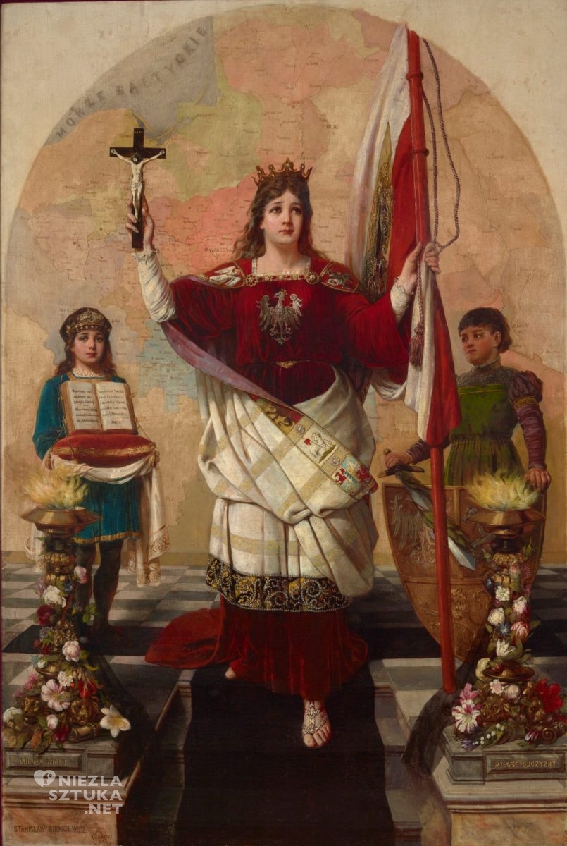 Stanisław Bieńkowicz, Alegoria Polski, sztuka religijna, sztuka polska, Niezła Sztuka