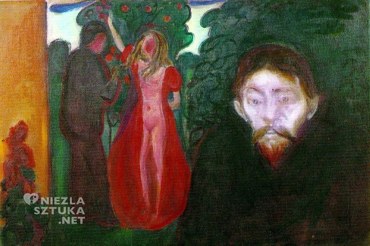 Edvard Munch, Zazdrość, sztuka nowoczesna, sztuka norweska, ekspresjonizm, Niezła Sztuka