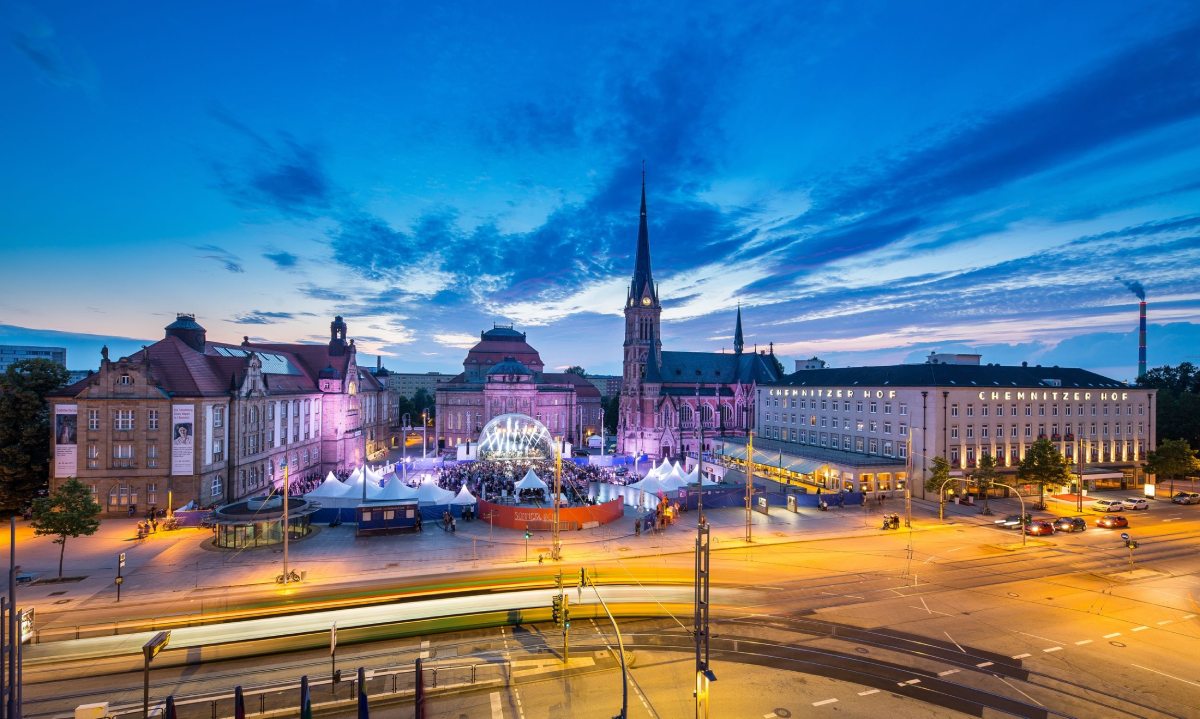 Koncert, Chemnitz, miasto, Niemcy, architektura, Niezła Sztuka