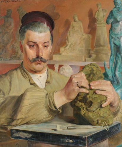 Jacek Malczewski, Portret Tadeusza Błotnickiego, realizm, Sztuka polska, Niezła Sztuka