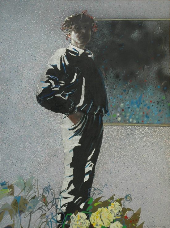 Zbysław Marek Maciejewski, Autoportret, sztuka polska, sztuka współczesna, akryl, tempera, płótno, niezła sztuka