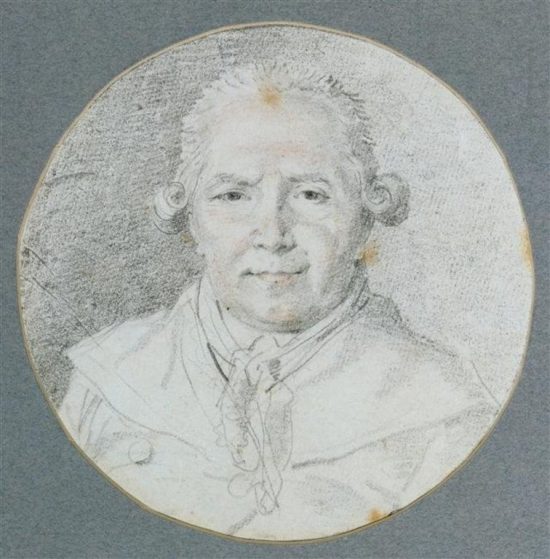 Jean-Honoré Fragonard, Autoportret, popiersie z przodu, sztuka francuska, rokoko, niezła sztuka