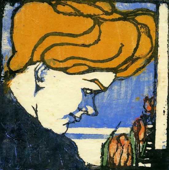 Broncia Koller-Pinell, Dziewczyna z rudymi włosami, kobiety w sztuce, portret kobiety, sztuka austriacka, niezła sztuka