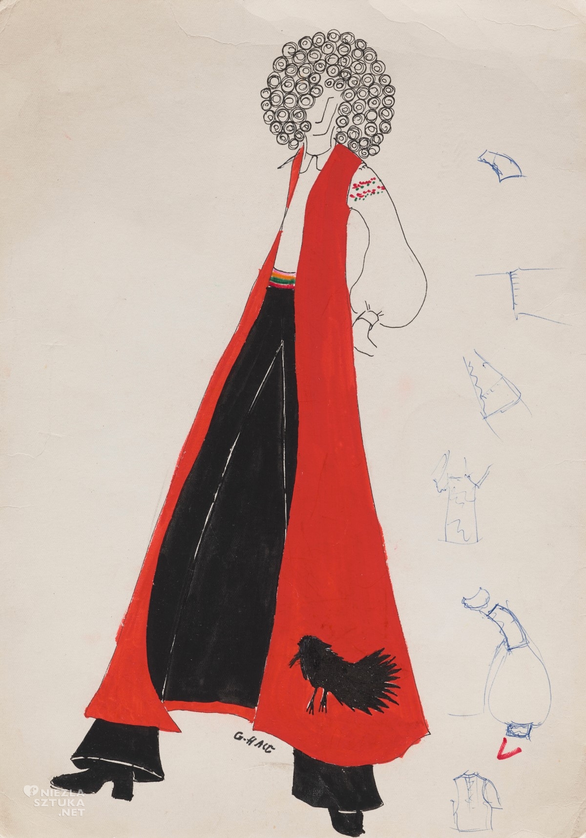 Grażyna Hase, projekt kamizelki ze spodniami, spółdzielnia Moda i Styl, projektantka, moda, moda polska, Niezła Sztuka