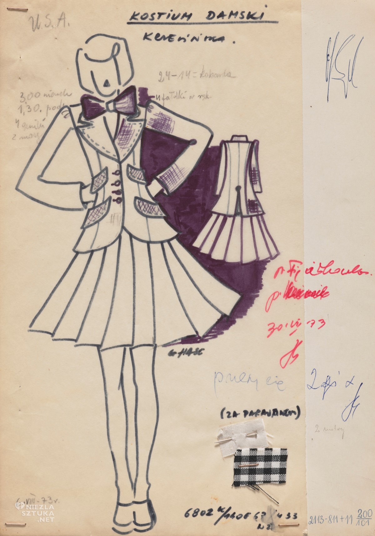 Grażyna Hase, Projekt kostiumu damskiego, projektantka, Niezła Sztuka, moda polska, moda