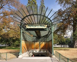 Hector Guimard, pawilon wprowadzający do metra, secesja, architektura, Niezła Sztuka