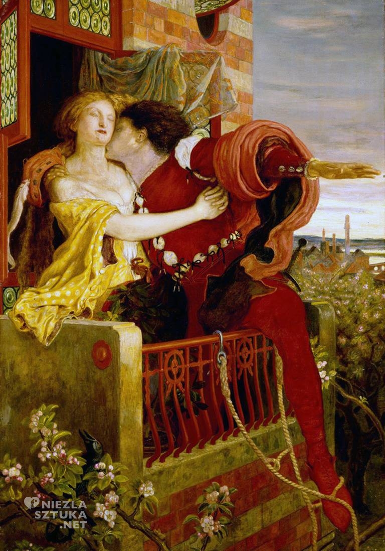 Ford Madox Brown, Romeo i Julia, sztuka angielska, niezła sztuka