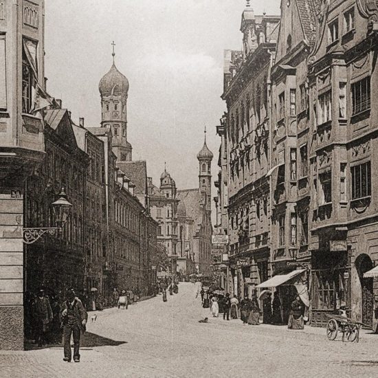 Ludwigsstrasse, augsburg, secesja, architektura, sztuka, Niezła Sztuka