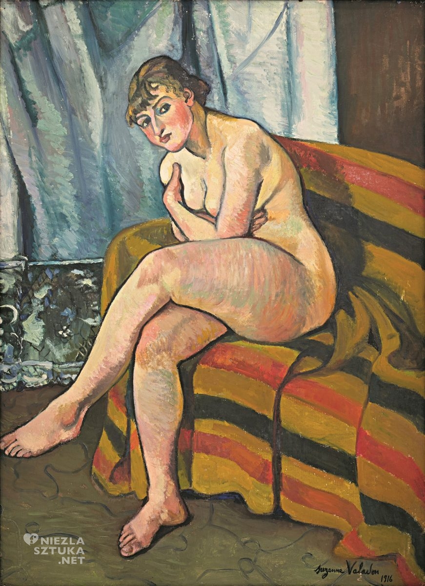 Suzanne Valadon, Nago siedząc na sofie, akt, akt kobiecy, kobiety w sztuce, niezła sztuka
