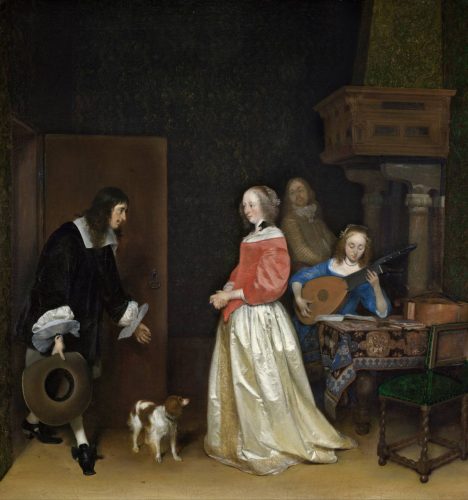 Gerard Ter Borch, Wizyta konkurenta, sztuka holenderska, niezła sztuka