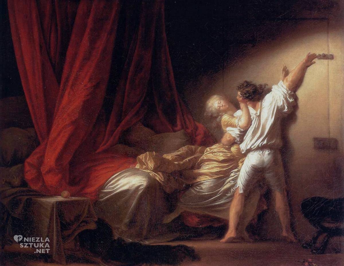 Jean-Honoré Fragonard, Zasuwka, sztuka francuska, rokoko, niezła sztuka