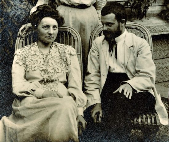 Paul Klee i Lily Klee-Stumpf po ślubie cywilnym, Zentrum Paul Klee, Bern, zdjęcie, archiwum, niezła sztuka