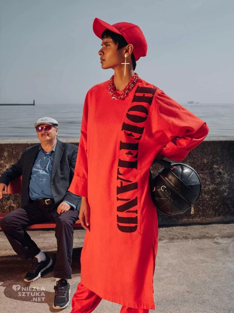 Ayesha Djwalapersad w ubraniach Hofflandu, pokaz mody, Hoff, Zuza Krajewska, niezła sztuka