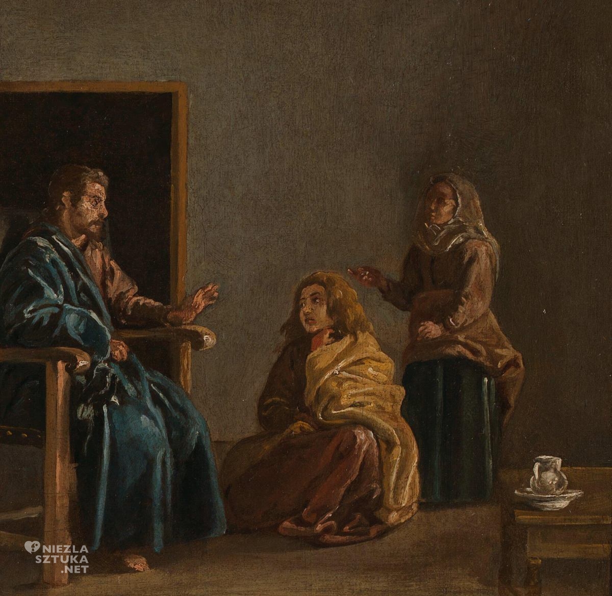 Diego Velázquez, Chrystus w domu Marii i Marty, scena religijna, przypowieść, niezła sztuka