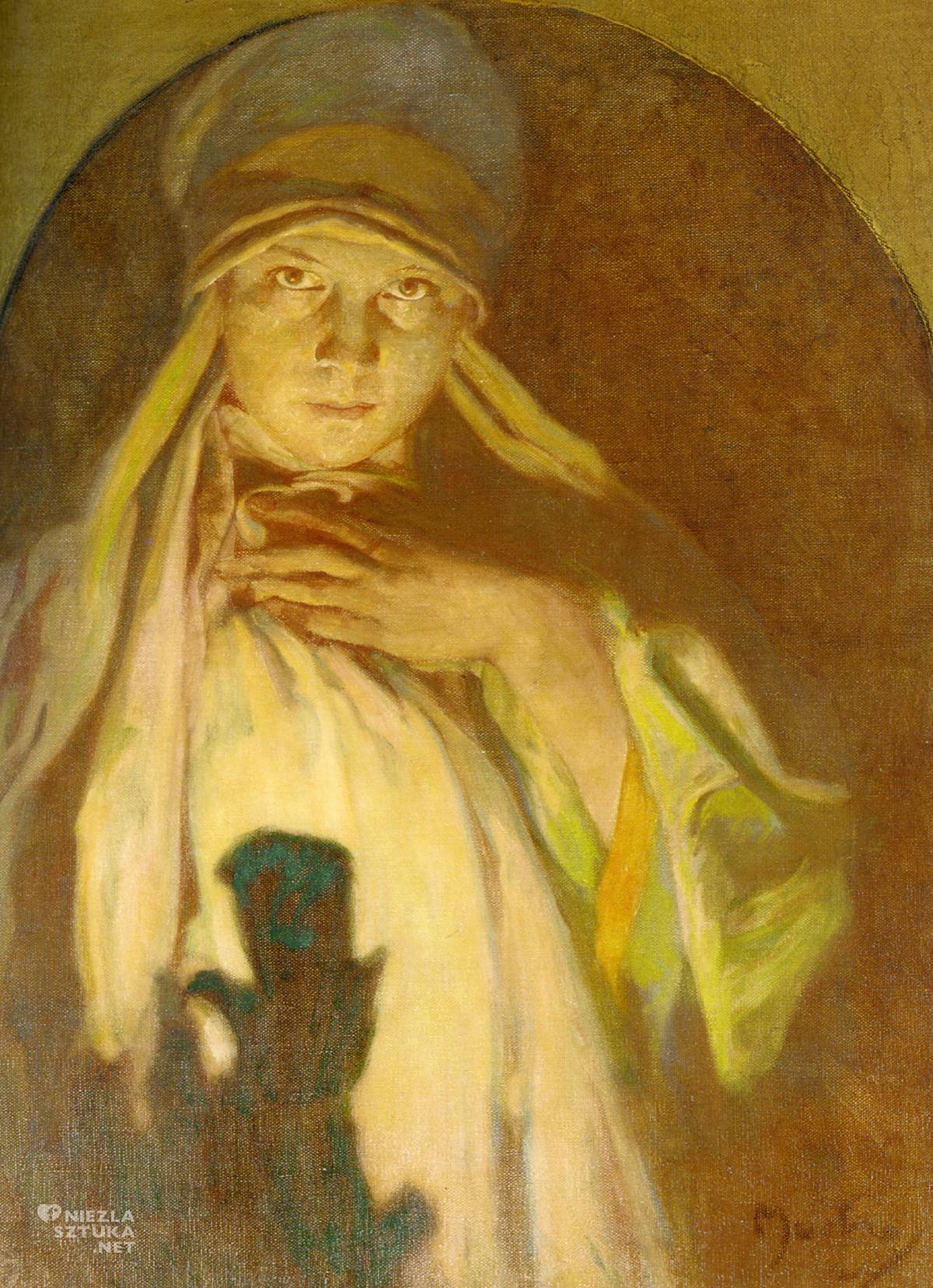 Alfons Mucha, The Enchantress, Art Nouveau, secesja, sztuka secesyjna, sztuka czeska, niezła sztuka
