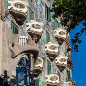Casa Batlló, Antonio Gaudi, architektura, secesja, Art Nouveau, Barcelona, niezła sztuka