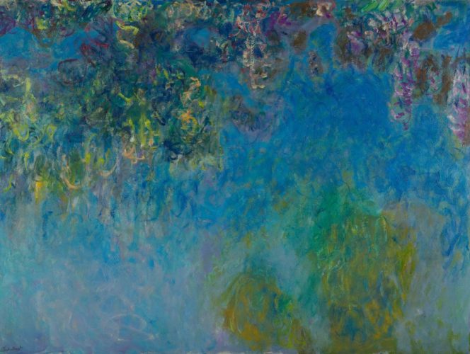 Claude Monet, Wisteria, sztuka francuska, impresjonizm, niezła sztuka
