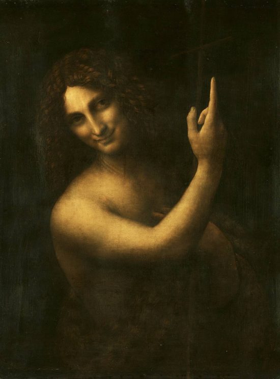 Leonardo da Vinci, Św. Jan Chrzciciel, sztuka sakralna, święci, portret, Niezła Sztuka