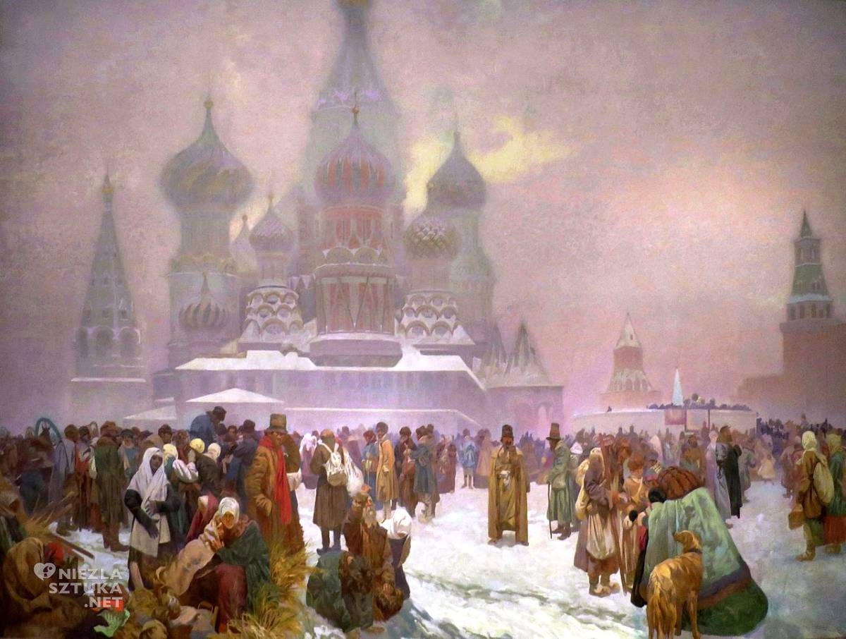 Alfons Mucha, Obalenie poddaństwa w Rosji, Epopeja słowiańska, Art Nouveau, secesja, sztuka secesyjna, sztuka czeska, niezła sztuka