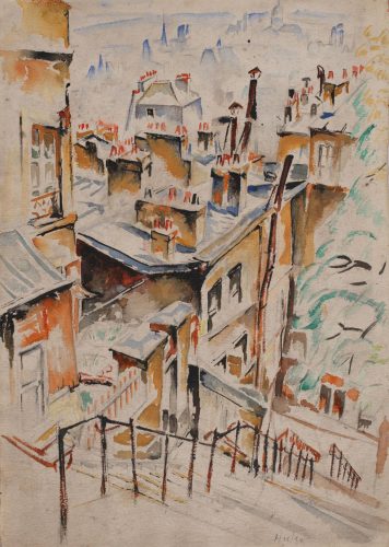 Mela Muter, Widok Montmartre, kapiści, sztuka polska, kobiety w sztuce, Niezła Sztuka