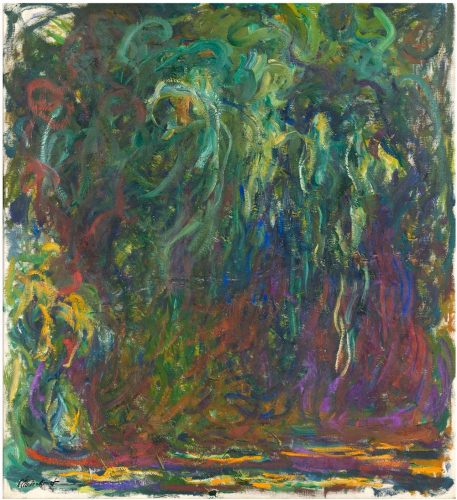 Claude Monet, Płacząca wierzba, sztuka francuska, impresjonizm, niezła sztuka